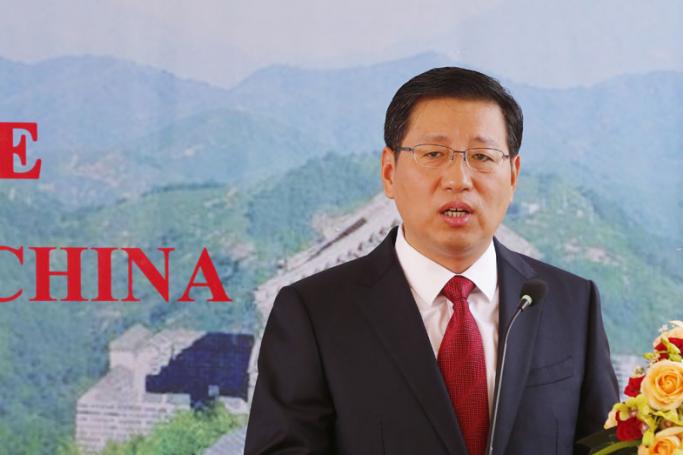Chinese Ambassador to Myanmar Hong Liang. Photo: Hein Htet/EPA
