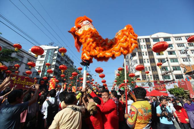 Chinese Lunar New Year or Spring Festival celebration at Chinatown in Yangon, Myanmar, 05 February 2019. Photo: Thura/Mizzima