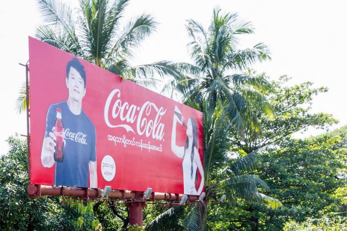 Coca-Cola billboard in Myanmar Photo:Andreas Met/Flickr
