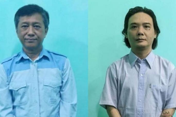 (File) Pro-democracy activist Kyaw Min Yu (left) and former lawmaker Phyo Zeya Thaw (right) would be the first people to be judicially executed in Myanmar in decades. Photo: AFP