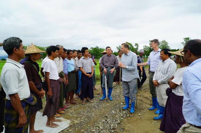 U.S. Ambassador Derek Mitchell visiting Rakhine State Photo: U.S. Embassy Yangon
