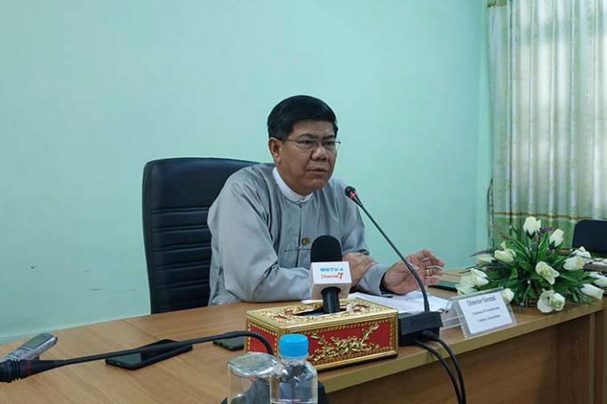 Director General of Directorate of Investment and Company Administration (DICA) U Thant Sin Lwin. Photo: MNA