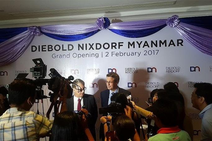 The grand opening of the Diebold Nixdorf office in Yangon. Photo: Diebold Nixdorf
