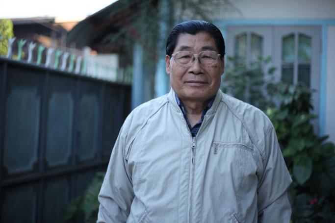 Dr. Manam Tu Ja, former vice-chairman of KIO and now the leader of the Kachin State Democratic Party which won four seats in the Nov. 8 elections, at his home on Jan 6, 2016. (Thin Lei Win/Myanmar Now)
