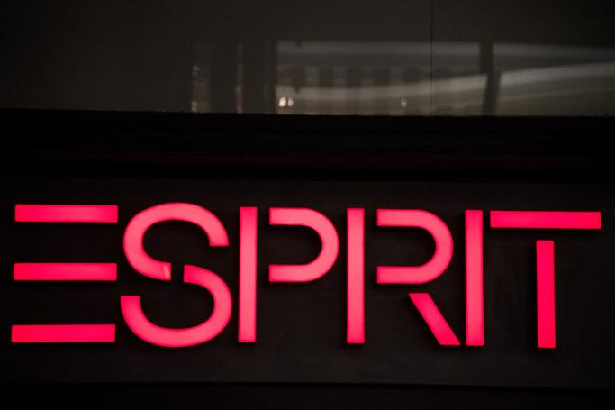 A view of the Multinational fashion brand Esprit store logo. Photo: EPA