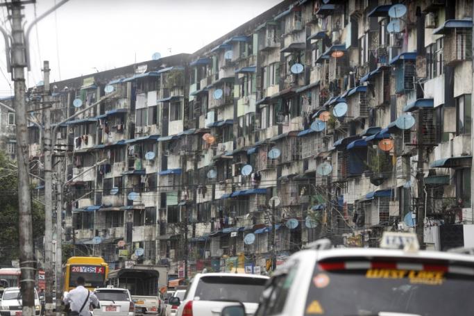 A housing complex in Yangon. Photo: EPA