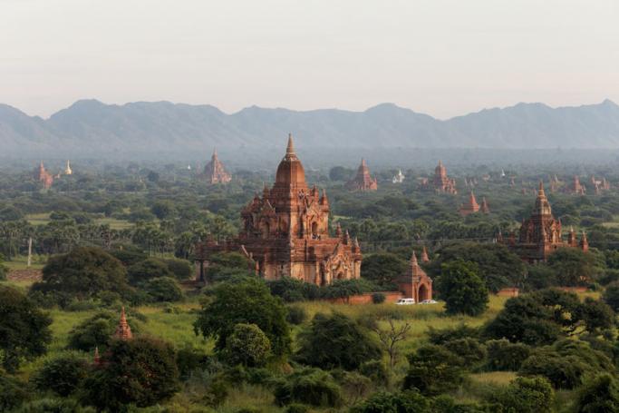 General view of some of the pagodas in Bagan city, Myanmar. Photo: Rungroj Yongrit/EPA
