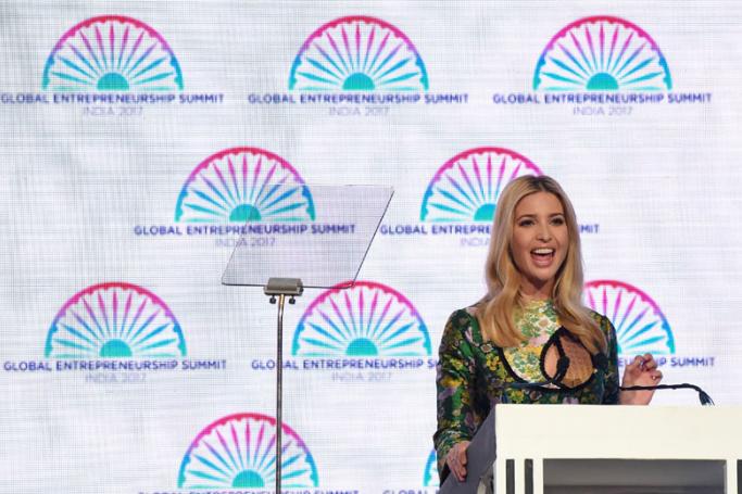 Advisor to the US President and head of the United States delegation Ivanka Trump attends the inaugural ceremony of the eighth annual Global Entrepreneurship Summit (GES) in Hyderabad, India, 28 November 2017. Photo: Jagadeesh Nv/EPA-EFE
