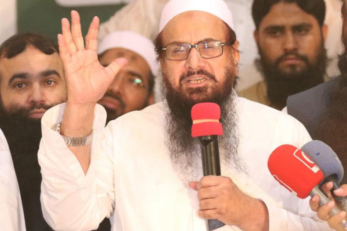 Hafiz Saeed, the head of banned Islamic charity Jamat ud Dawa. Photo: EPA