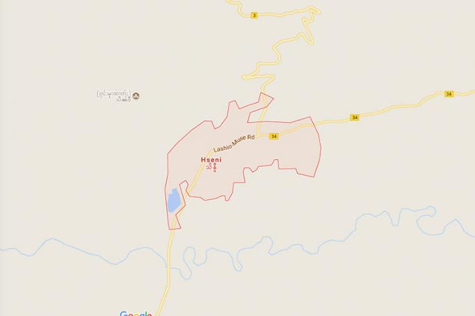 Hseni township, Shan State. Map: Google
