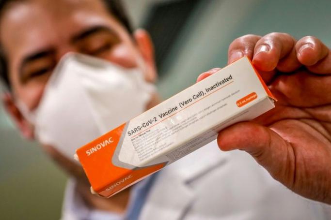 CoronaVac is already being tested on 9,000 health workers in Brazil. Photo: AFP