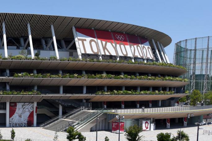 General view of the National Stadium, the main venue of the Tokyo 2020 Olympics and Paralympics, ahead of the opening ceremony of the Tokyo 2020 Games in Tokyo, Japan, 22 July 2021. Photo: EPA
