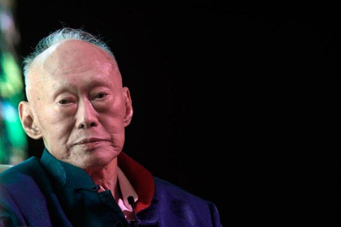 Former Singapore prime minister Lee Kuan Yew, seen here in March 2013, who died in Singapore aged 91 on March 23, 2015. Photo: Stephen Morrison/EPA
