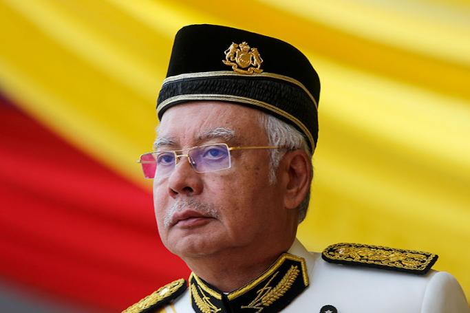 Malaysian Prime Minister Najib Abdul Razak attends the 2016 Warriors' Day Ceremonial Celebration in Putrajaya, Malaysia, 31 July 2016. Photo: Ahmad Yusni/EPA
