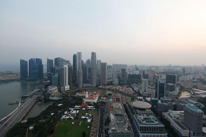 Marina Bay skyline in Singapore. Photo: EPA
