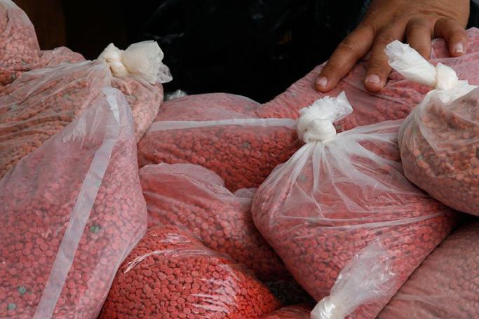 Methamphetamine tablets. Photo: EPA
