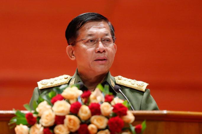 Myanmar's Senior General Min Aung Hlaing. Photo: EPA