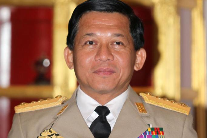 Myanmar Commander-in-Chief of Defence Services General Min Aung Hlaing Photo: Narong Sangnak/EPA
