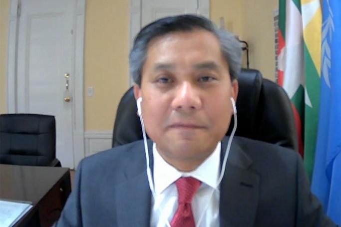 Myanmar's UN envoy Kyaw Moe Tun.
