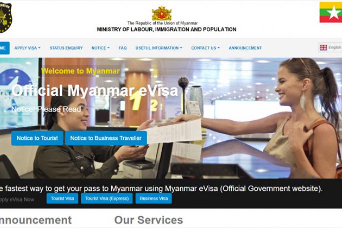 Myanmar eVisa website.