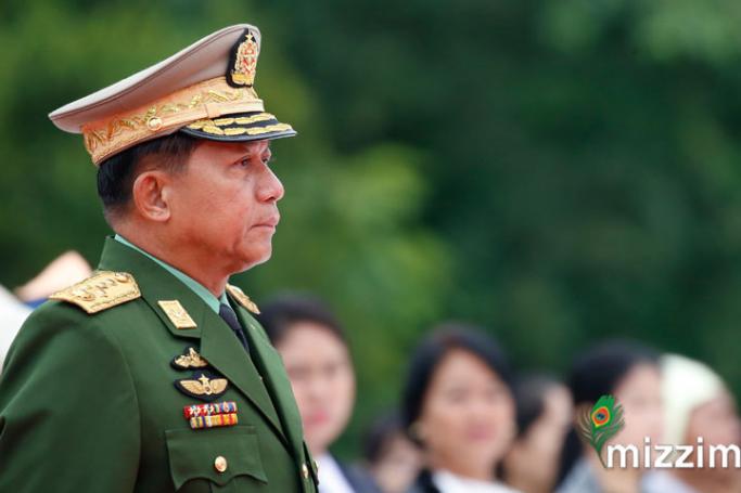 Myanmar military Chief Senior-General Min Aung Hlaing.
