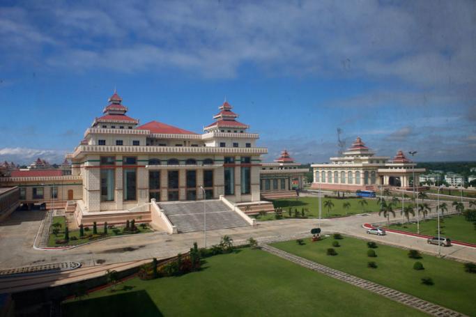 A general view of the Myanmar Parliament complex in Nay Pyi Taw, Myanmar. Photo: Hein Htet/EPA
