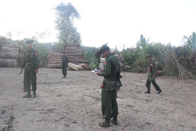 Myanmar soldiers at Laiza, Kachin State. Photo: Mizzima
