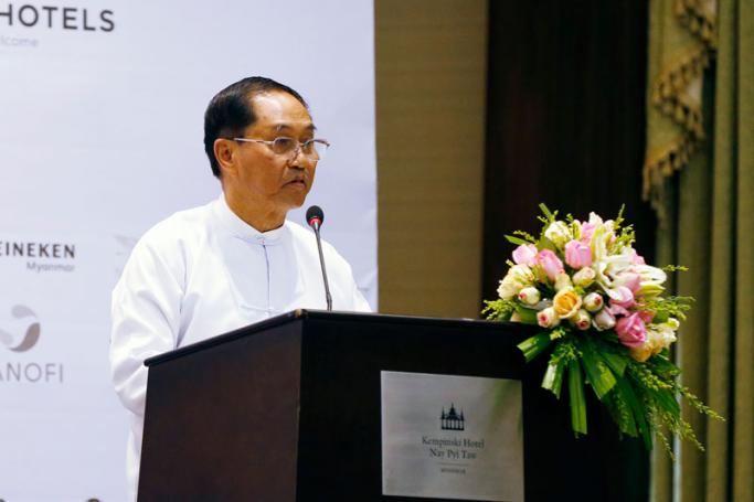 Myanmar Vice President Myint Swe. Photo: Hein Htet/EPA
