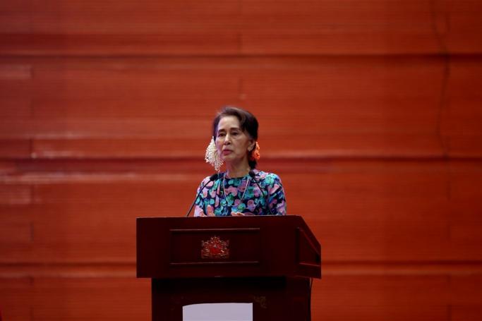 NLD party leader Aung San Suu Kyi. File Photo: EPA