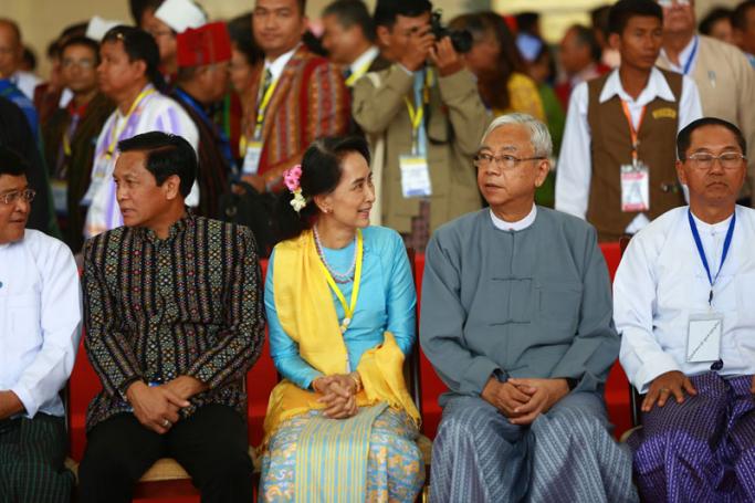 (FILE) - Myannar president Htin Kyaw, member of the National League for Democracy (NLD) party. Photo: Hong Sar/Mizzima
