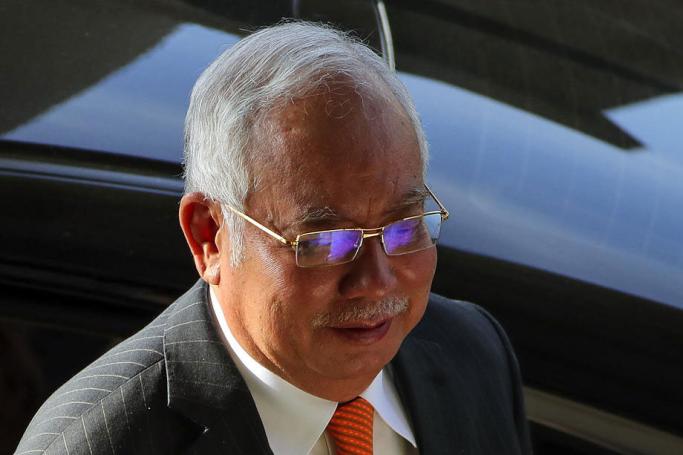 Former Malaysia prime minister Najib Razak arrives at the Kuala Lumpur High Court complex in Kuala Lumpur, Malaysia, 11 November 2019. Photo: Fazry Ismail/EPA