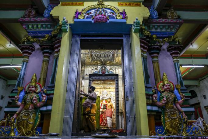 Shri Kali, Hindu temple in Yangon was built by Tamil migrants in 1871 while Burma province was part of British-India, is one of the holy places. Photo: EPA