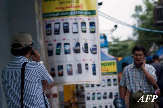 Telenor increases subscribers Photo: Ye Aung THU/AFP
