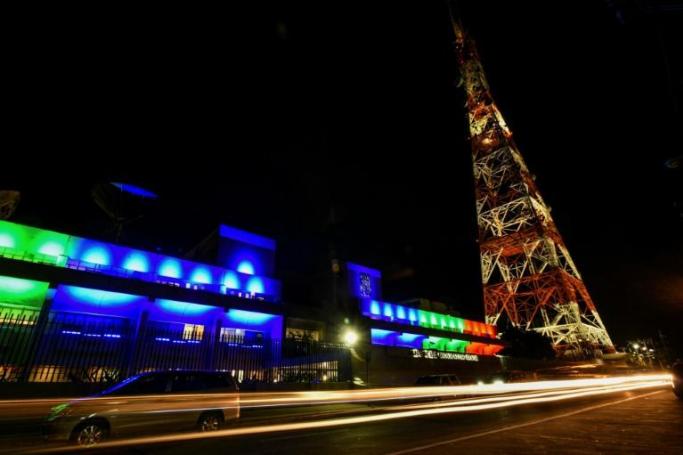 The 25-year licence of ABS-CBN, whose network headquarters is seen in Manila's Quezon City, expired on May 4, 2020 but officials had previously given assurances the radio, TV and internet goliath would be allowed to operate provisionally (AFP Photo/Maria TAN)