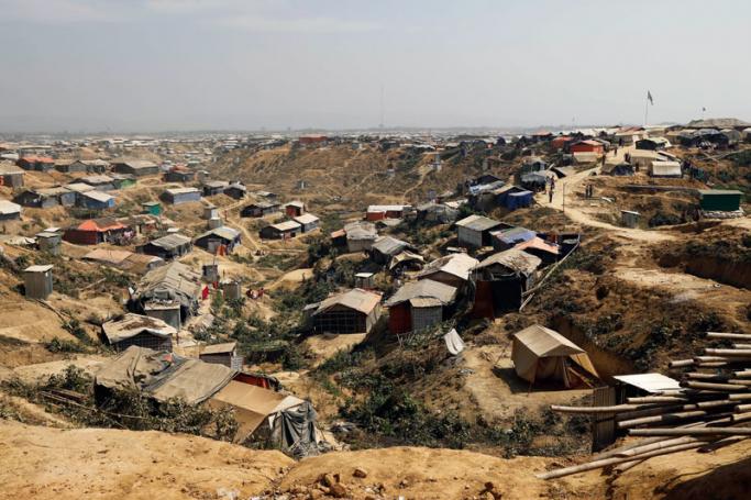 Overview of the extended camps for the newly arrived Rohingya refugees at Kutupalong in UKhiya, Cox's Bazar, Bangladesh, 12 February 2018. Photo: Abir Abdullah/EPA-EFE
