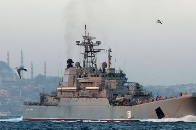 Russian warship 'Caesar Kunikov'. Photo: EPA
