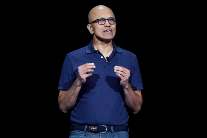 Satya Nadella, the CEO of Microsoft. Photo: EPA