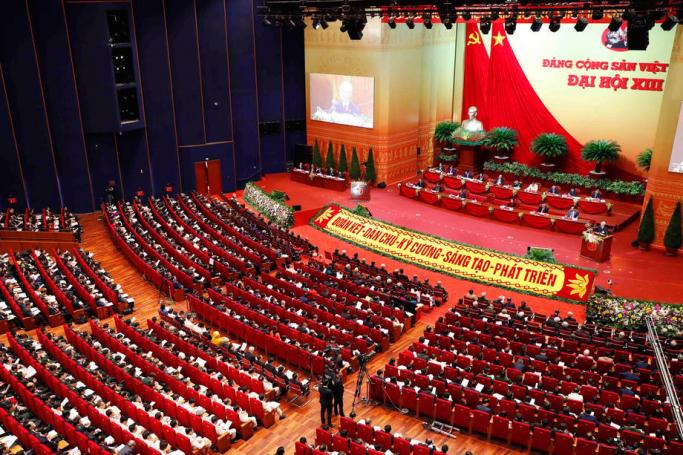 A handout photo made available by Vietnam News Agency shows a general view of the opening ceremony of the 13th National Congress of Vietnam's Communist Party (VCP), in Hanoi, Vietnam, 26 January 2021. Photo: EPA