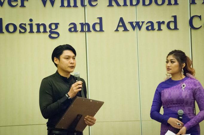 Sein Lyan Tun, the winner of the People’s Choice Award at the Forever White Ribbon Film Festival 2018. Photo: Forever White Ribbon