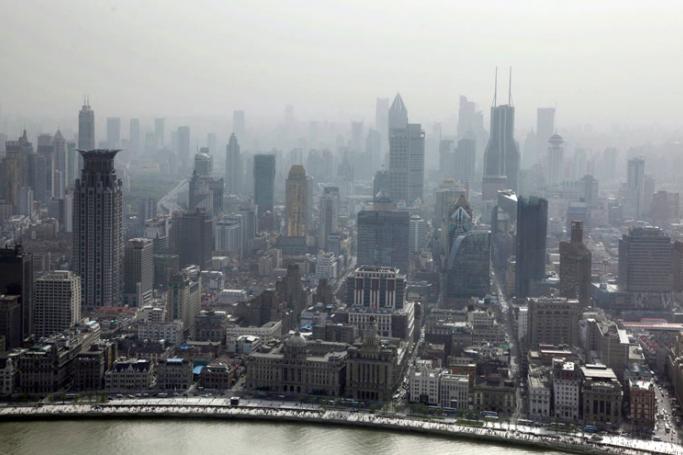 China's economic growth rate is slowing down. Shanghai, China. Photo: Qilai Shen/EPA
