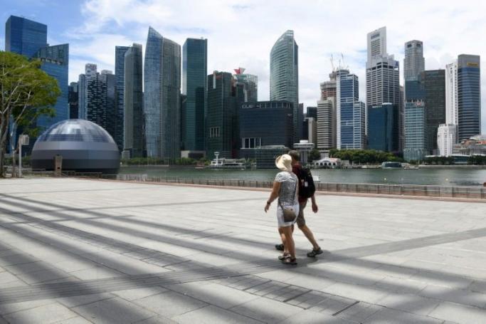 Trade-reliant Singapore is typically among the first countries to be hit during global crises because of its small and open economy (AFP Photo/Roslan RAHMAN)