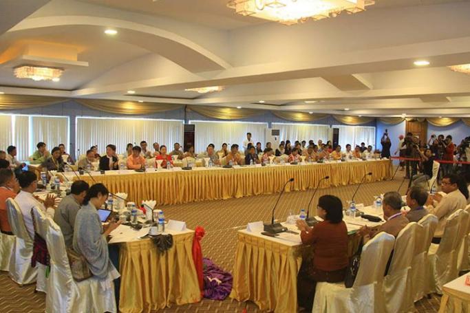 Stakeholders and policy makers at the Policy Dialogue on Socio Economic Development of Myanmar being held in Nay Pyi Taw. Photo: Mizzima
