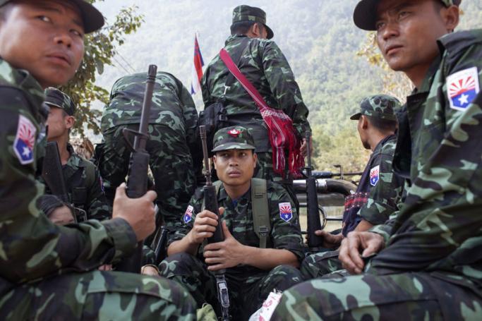Soldiers from the Karen National Liberation Army (KNLA). Photo: KC Ortiz/AFP
