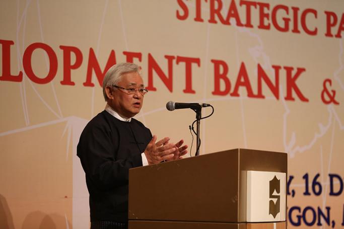 FMI's Executive Chairman, U Theim Wai (Serge Pun). Photo: Mizzima
