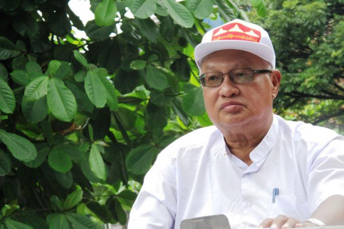Thein Nyunt, chairman of the New National Democracy Party. Photo: Myanmar Now/Htet Khaung Lin
