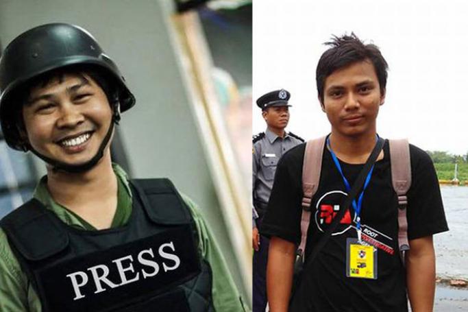Wa Lone (lef) and Kyaw Soe Oo. Photo: Facebook
