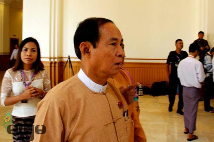 U Win Myint of the NLD is selected for nomination as speaker of the House of Representatives. Photo: Min Min/Mizzima
