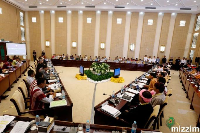 The Union Peace Dialogue Joint Committee (UPDJC) meeting of the second session of the Union Peace Conference - 21st century Panglong in Nay Pyi Taw on 28 May 2017. Photo: Min Min/Mizzima
