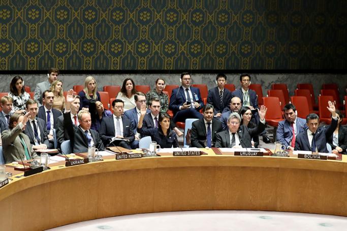 The United Nations Security Council. Photo: Andrew Gombert/EPA
