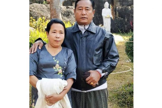 Mandalay District NLD vice chair U Ko Ko Lay and wife Daw Soe Soe